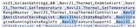MacOS Big Sur Beta版的代码中出现AMD Navi 31 GPU和APU字样