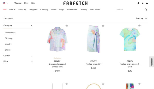 图| Fenty已经在Farfetch发售了新品