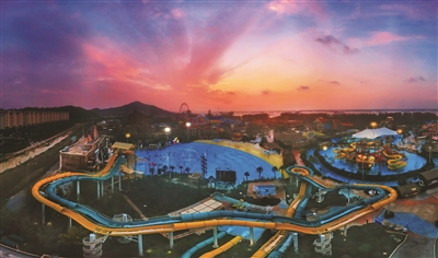  玛雅海滩水公园全景图