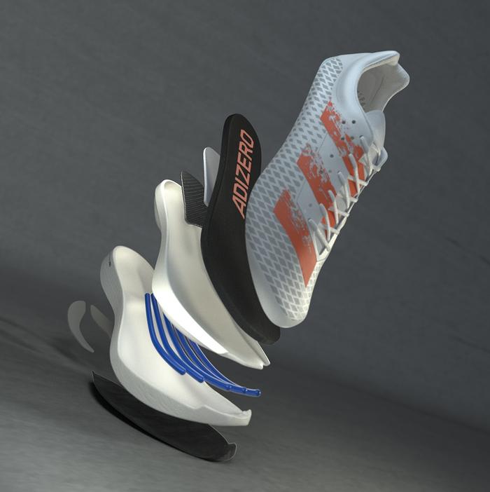 超复杂中底设计！adidas 全新碳板跑鞋正式发布