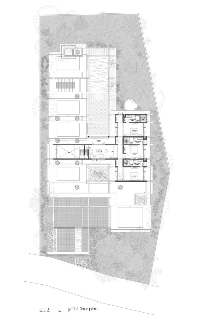 几何秩序与自然景观静谧交融：格框里的度假屋