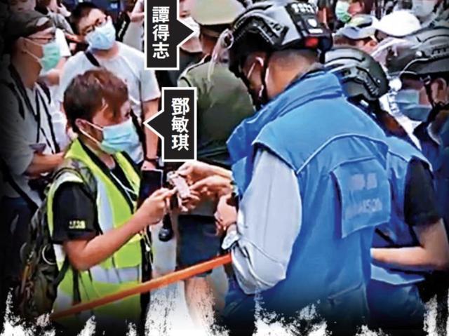 港独女扮假记者，示威现场被捕