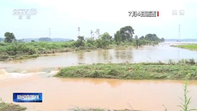 江西宜春遭遇强降雨 房屋被淹 人员被困