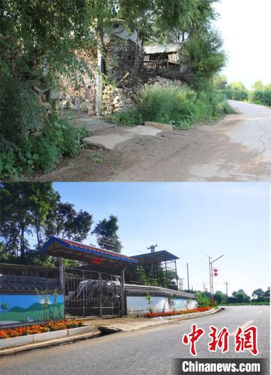 自立村脱贫前后对比 姚鹏飞 摄