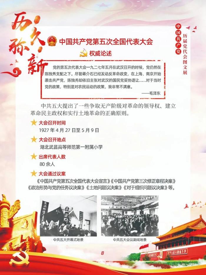 【文化云】丰顺县图书馆—中国共产党历届党代会线上图文展