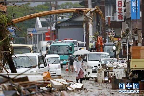 日本九州地区暴雨已致55人死亡