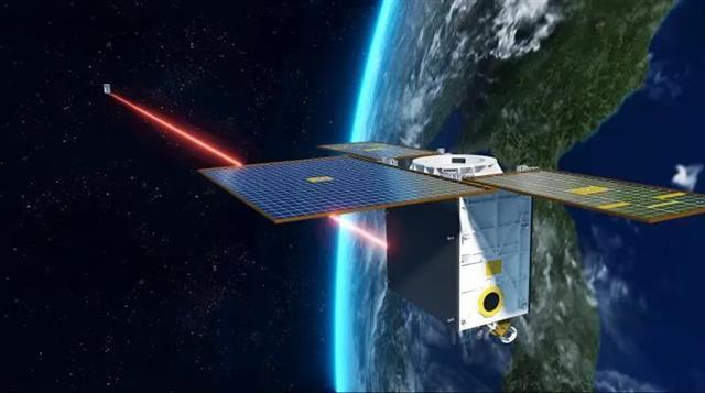 行云二号01、02星激光通信模拟图