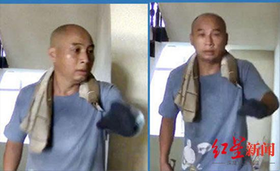▲康家摄像头记录下的曾春亮