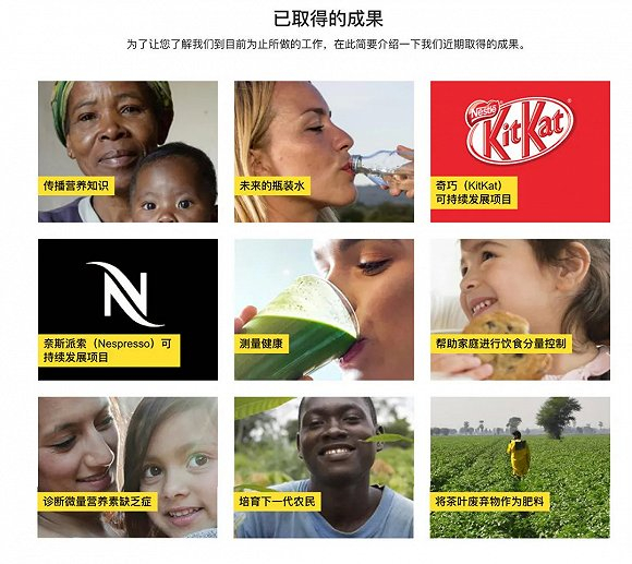 亨利@雀巢项目的部分成果