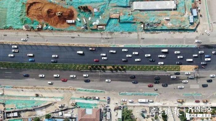 济南顺河快速路南延地面工程8月中上旬完工，居民出行将改善