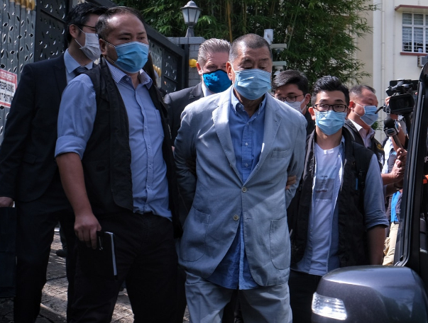 黎智英被捕（资料图）