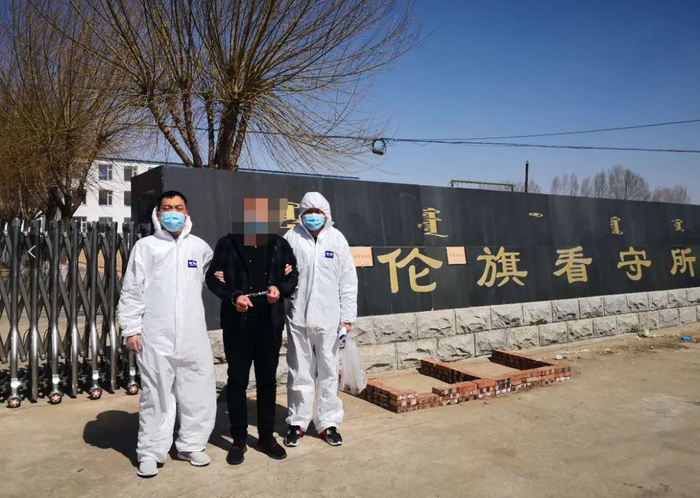 △警方抓获嫌疑人谷某。图/蚌埠警方
