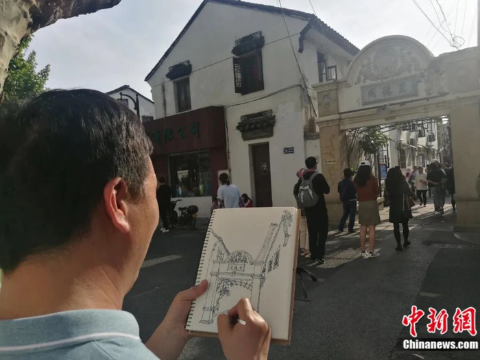 苏州同德里大门。中新社记者 钟升 摄