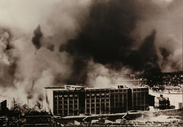 △激战中的四行仓库