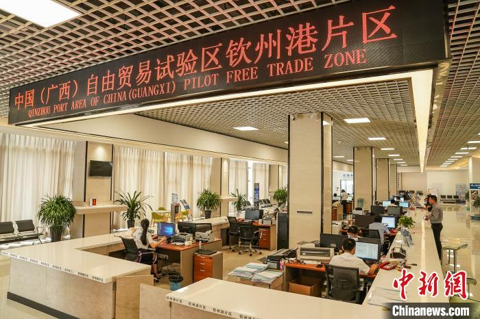 图为钦州港片区政务服务中心 陈冠岩 摄