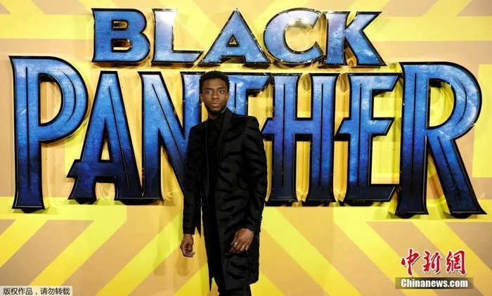 《黑豹》在英国伦敦的首映式。