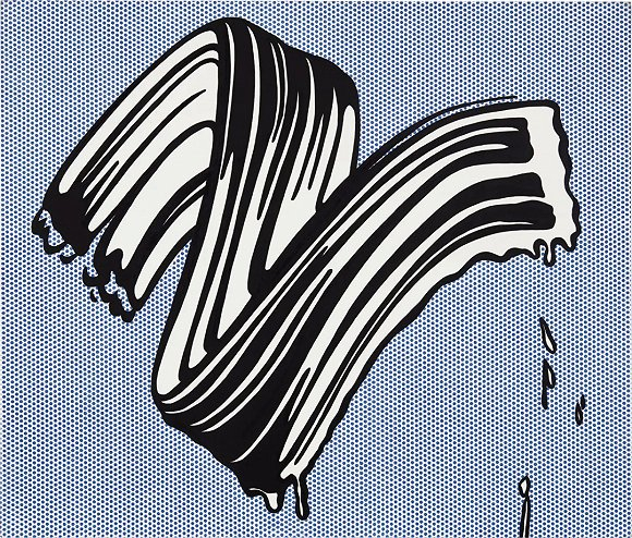 ▲罗伊·利希滕斯坦《白色笔触Ⅰ》；2020年纽约苏富比大拍 | 2703万美元