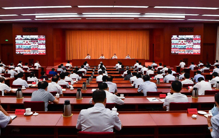 8月30日，中央第二生态环境保护督察组督察天津市动员会在天津召开。图源：生态环境部