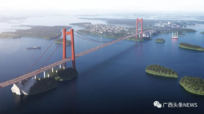 龙门大桥效果图。广西交通投资集团供图