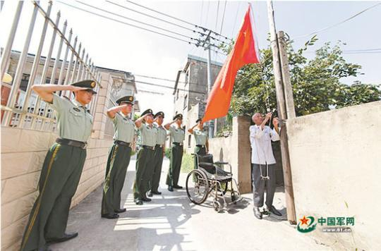  升旗仪式。（资料图片）