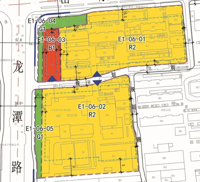 原泰安市委党校地块详细规划公示！​含居住、商用、公园绿地……