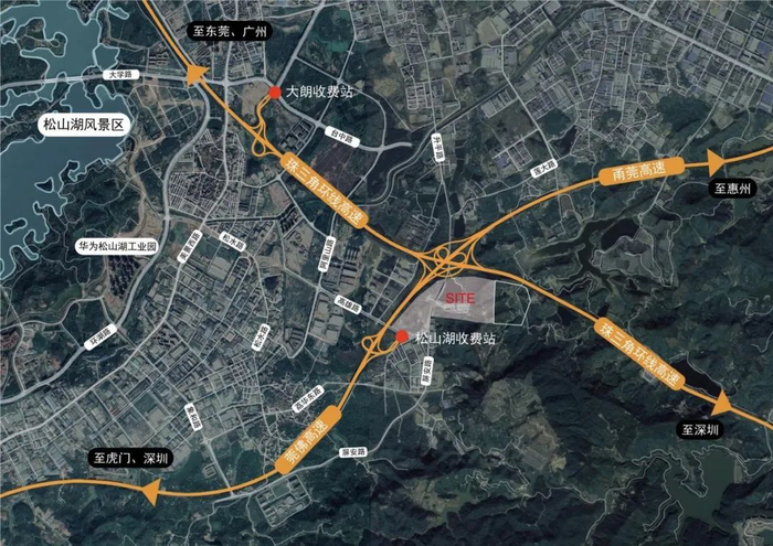 ▲组图2 校园用地范围示意图