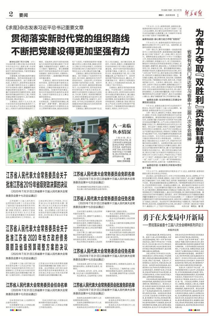 为什么重要的事，新华日报连发“六论”？