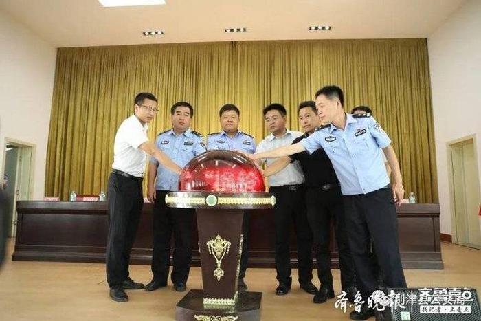 东营首支义警队“枫铃义警”在利津北宋成立