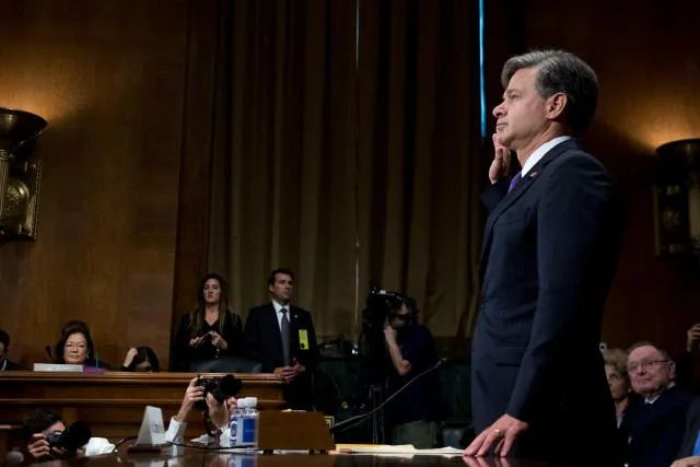 ▲资料图片：美国联邦调查局局长克里斯托弗·雷&nbsp;（新华社发）