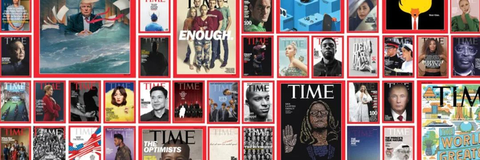 《时代》周刊往期封面。