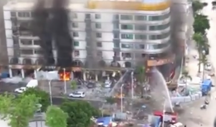 事发现场。&nbsp; 截屏图