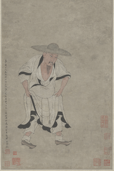 　　《临李公麟画苏轼像》（局部）。故宫博物院供图