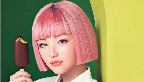 虚拟偶像imma代言梦龙 图片来源：FF佛海佛瑞微信公众号