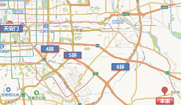 图：通州区养老院区位图