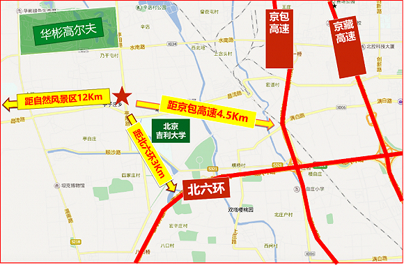 图：昌平区区级养老院选址布局图