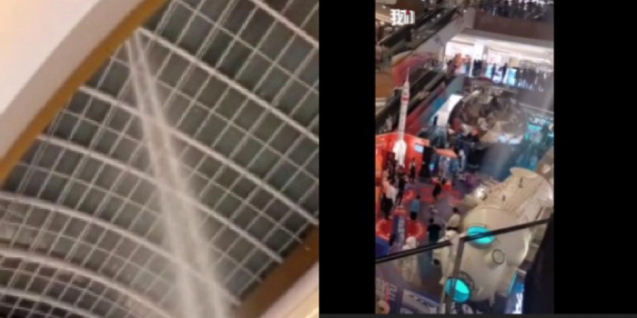 ▲北京一商场表演冷烟花触发消防喷头事件追踪：布展单位罚款3万。新京报我们视频出品。