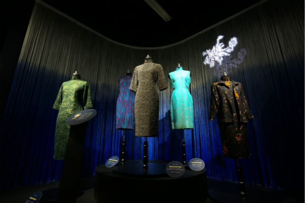 图说：上大博物馆展出100件荣氏家族旗袍 上海大学供图