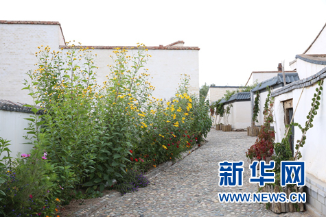 图为大水䃎村徽派风格的建筑。新华网发 张斌摄