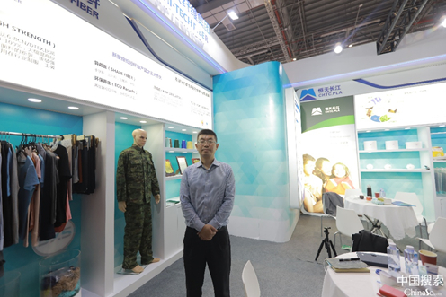 恒天中纤董事长赵岭 中国搜索 吴凡 摄