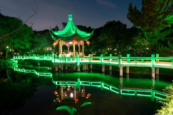 图说：古漪园夜景 来源/采访对象提供（下同）