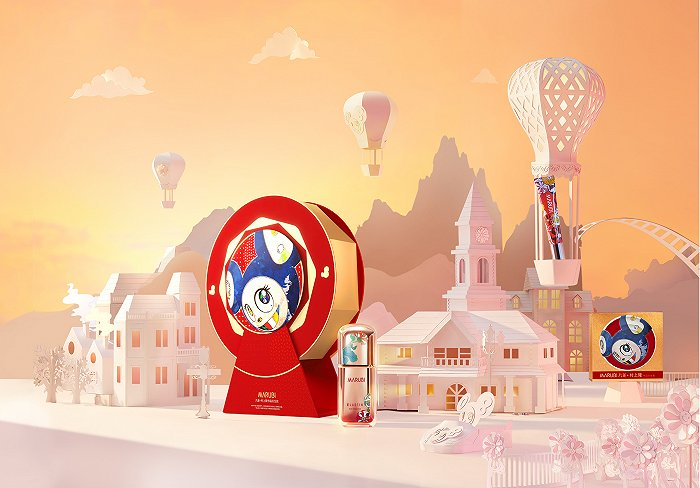 丸美和村上隆的合作系列单品