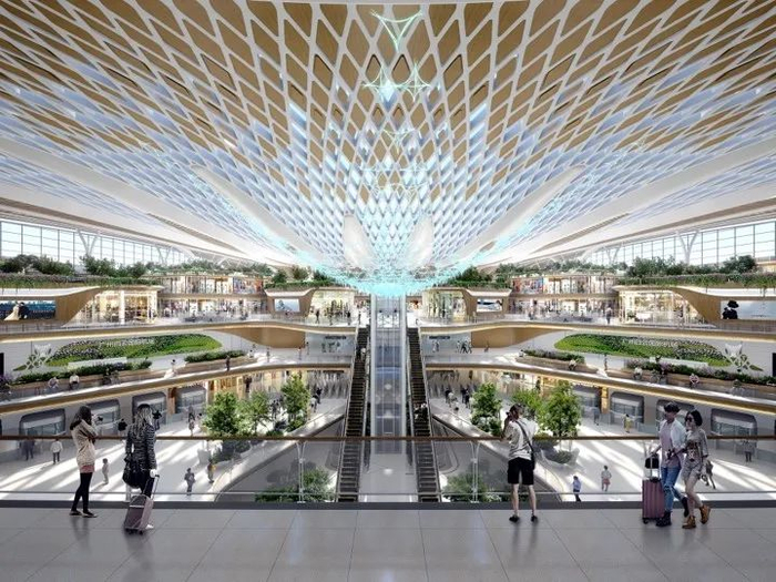 T3航站楼内景效果图。