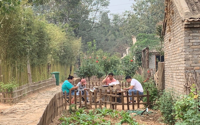 云台小七电商直播小镇。新京报记者 耿子叶 摄