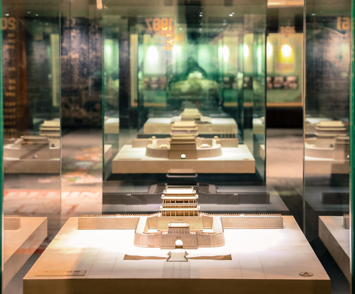 景山公园中轴线特展。北京市公园管理中心供图