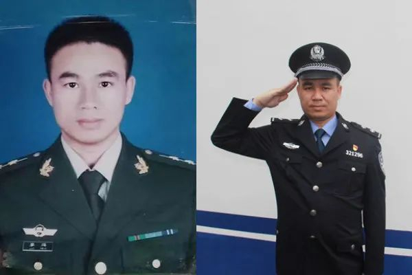 左图为2013年的廖鹏，右图为2019年的廖鹏。 