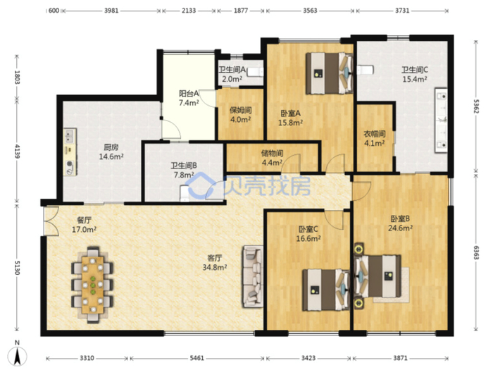 ▲图片来自贝壳找房