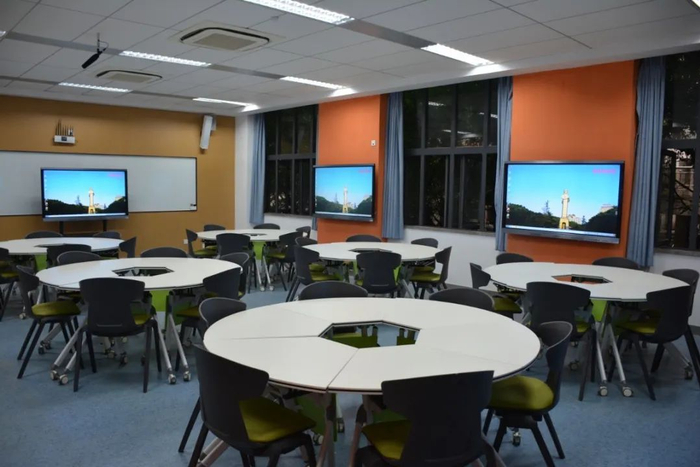 重庆大学智慧教室。重庆大学供图