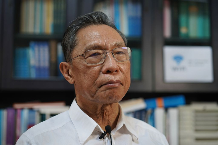  2020年3月14日，钟南山在广州接受采访。视觉中国