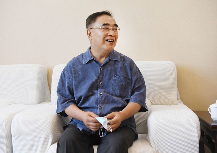  2020年7月24日，在抗疫期间把胆留在武汉的张伯礼院士重返武汉。图片来自视觉中国