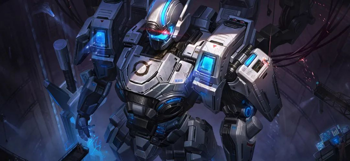 猴子的这款机甲,面部有点像白起的白色死神,其他对比现有的机甲皮肤